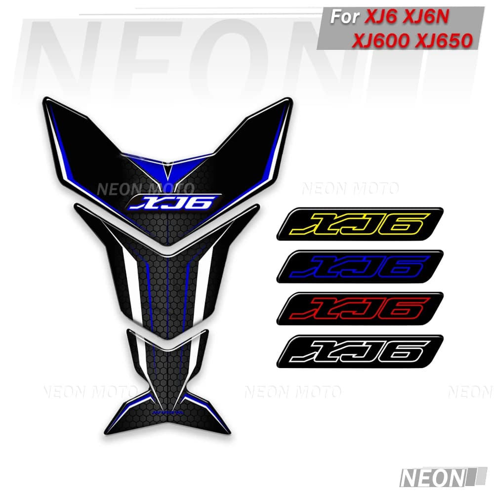Moto Per XJ6 XJ6N XJ600 XJ650 Rilievo del Carro Armato Diversione 3d Adesivi Decalcomanie Adesive Kit Olio Combustibile Ginocchio Casco protezione