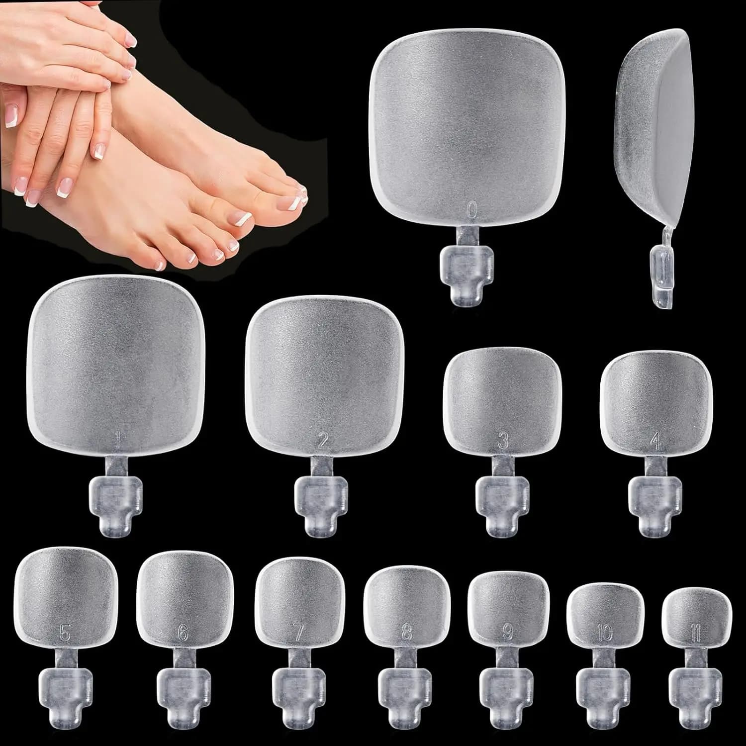 30/150/300/600 pezzi gel morbido x punte per unghie dei piedi unghie corte quadrate opache copertura completa unghie finte punte unghie dei piedi acriliche
