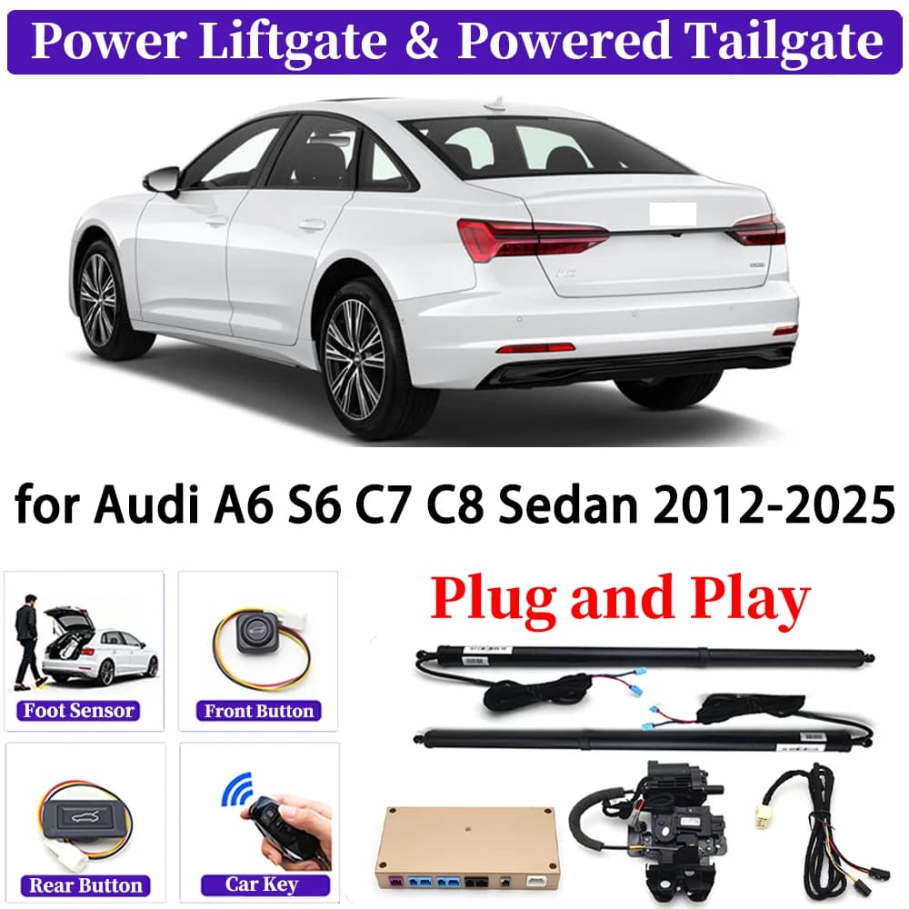 Per Audi A6 S6 C7 C8 Berlina 2012-2025 OEM Aggiornamento Auto Potenza Automatica Portellone Kit Smart Auto Elettrico Portellone Sistema Plug & play