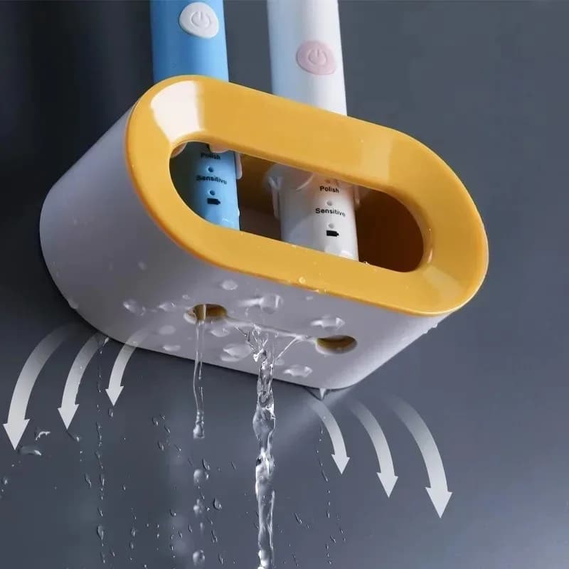 Toothbrush holder Double Hole Organizer for Wall Toothbrush holder Oral toothbrush holder Electric bathroom accessories