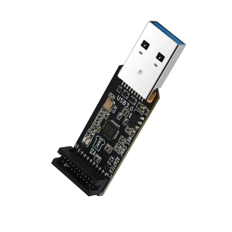 KUFAN MKS EMMC-ADAPTER V2 Aggiornamento Lettore di schede USB3.0 Masterizzazione a specchio per modulo MKS EMMC Micro SD TF Card Accessori per stampante 3D