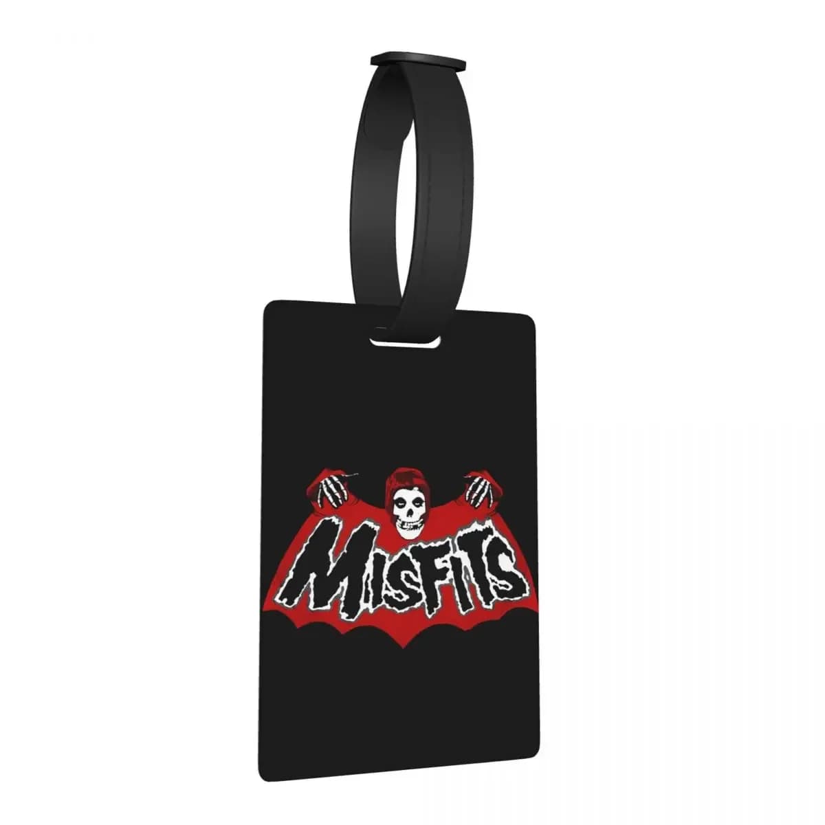 Bat Skull Misfits Skull Mesh Etichette per bagagli Accessori per valigie Viaggi Bagagli portatili Etichetta d'imbarco Porta etichette ID Nome Indirizzo