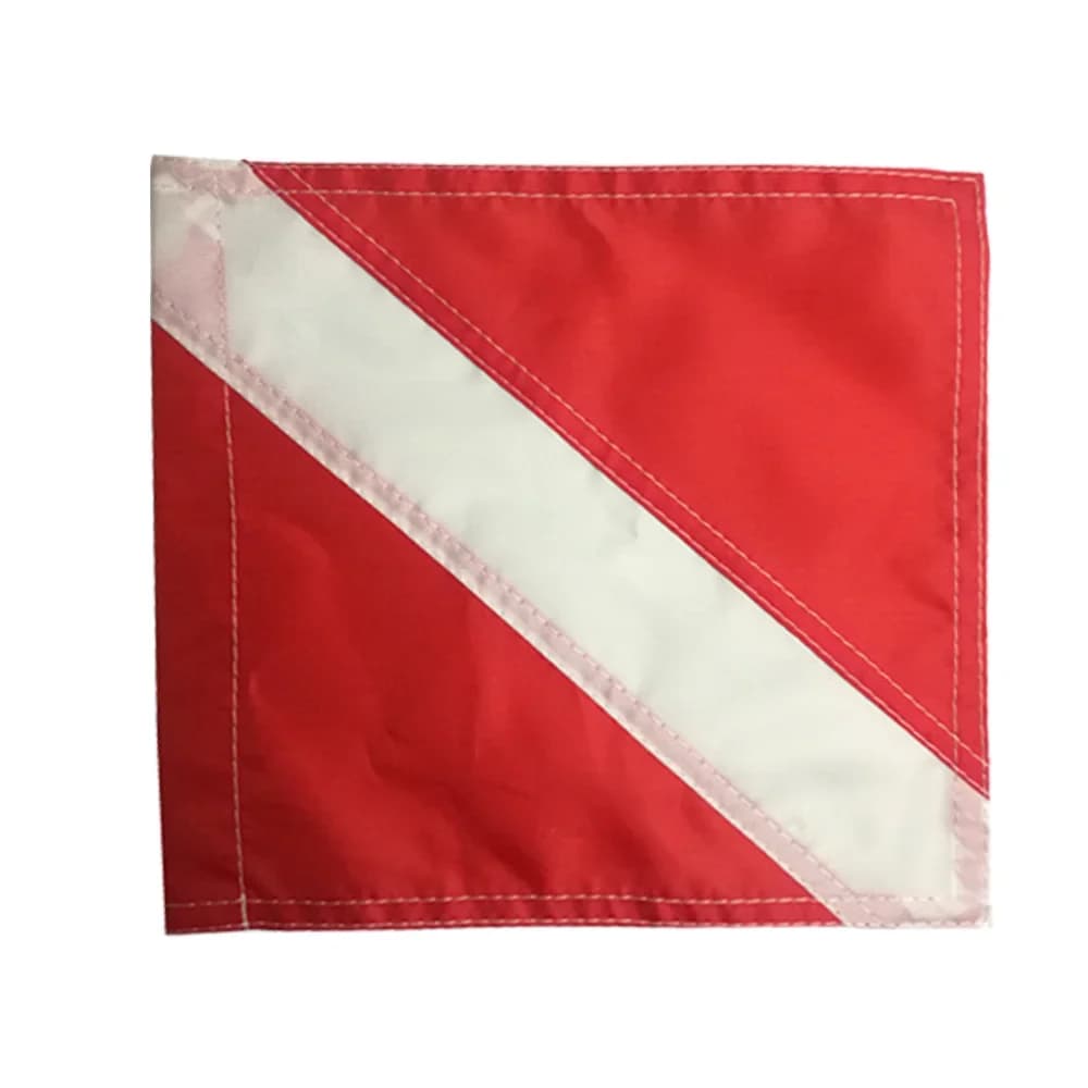 9.6 "x 9" Scuba Diving Flag pesca subacquea galleggiante in Nylon boa gonfiabile Dive Flag Snorkeling Boat Signal Floater Flag