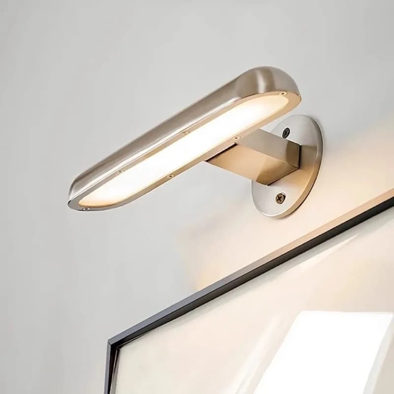 Lampada da parete in alluminio con specchio, stile industriale americano, per bagno, camera da letto, corridoio, ingresso