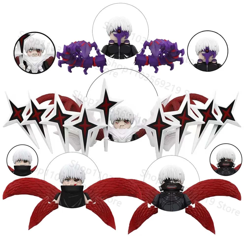 Tokyo Ghoul Modello Mattoni Mini Assemblaggio Compatibile Puzzle Action Figures Building Blocks Ornamenti Decorativi Giocattolo Regali di Compleanno