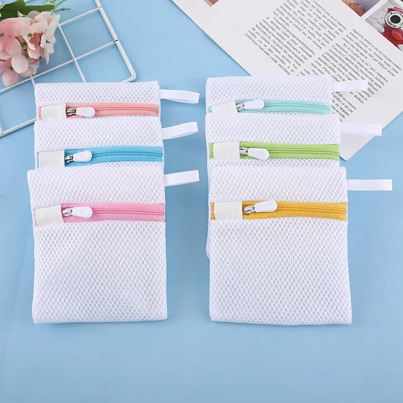 Polyester mesh square linen bag Garment protection Disinfectant Granulo Detergent Pod Insulating bag Washing machine preservation