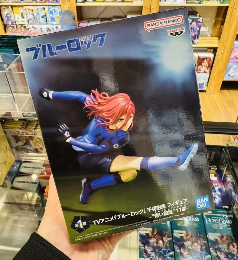 In Stock BANDAI Original BANPRESTO BLUE LOCK Chigiri Hyoma PVC 10CM Anime Action Figures Model Ornament Collectibles Toys Gifts