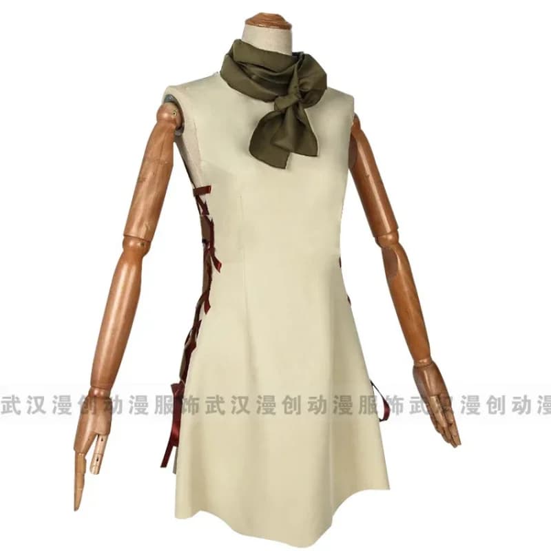 TYV55Anime Dr. Cosplay Costume STONE Ogawa Yuzuriha long dress scarf for women Role Play Party RestorL]]L25