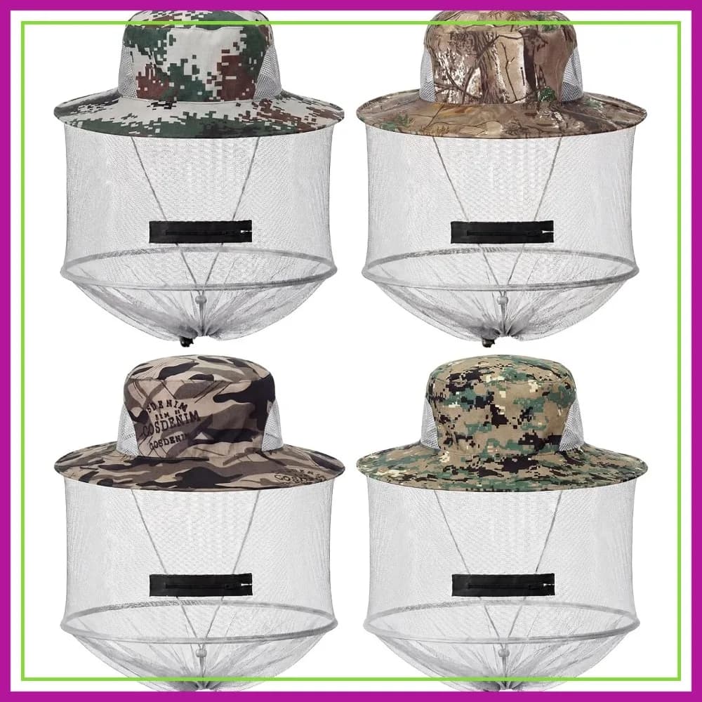 Cappello con Zanzariera, Cappello da Sole, Cappello a Rete per Pesca, Cappello da Giardino con Protezione Viso e Zip per Uomini e Donne
