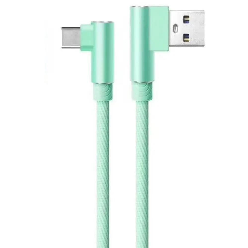 Cavo di Ricarica Intrecciato per Telefono, Cavo USB Micro a 90 Gradi 2.4A, Cavo Dati USB Tipo C per Ricarica Rapida