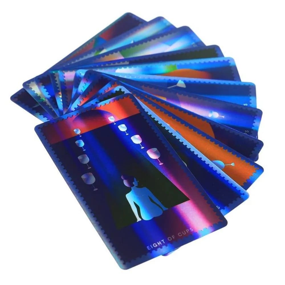 Mazzo di carte dei tarocchi Mystic Monday versione laser da 10,3 * 6 cm Carte da 78 pezzi