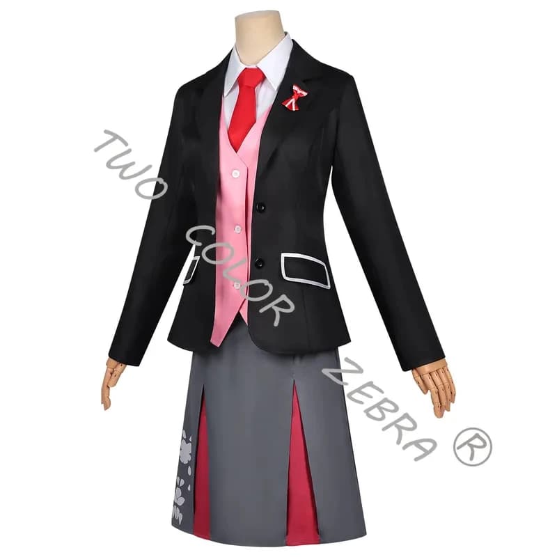 A;3\v,7'd/Anime Agents of The Four Seasons: Dance of Spring Sakura Himedaka cosplay costume Formal Blazer Patterned Skw.3;v'6\b/