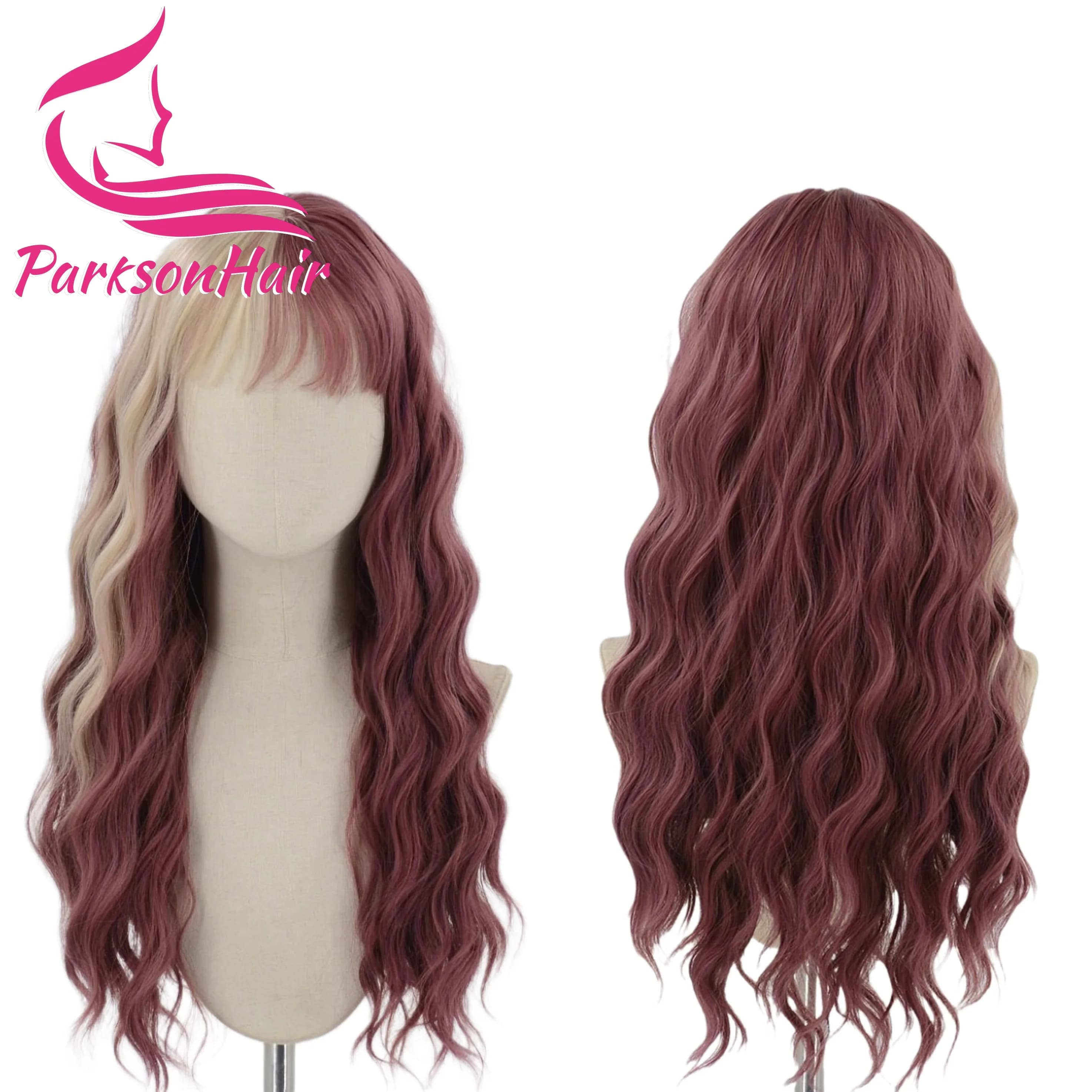 Parrucche frontali in pizzo dritto 13x4 13x6 per capelli umani Pre pizzicate Ombre colorate biondo/marrone rossastro Parrucca per capelli umani con frangia per tende