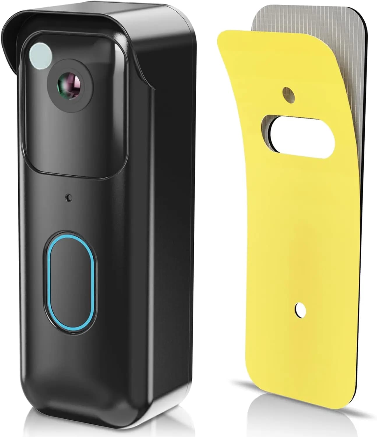 No-Drill Adhesive Doorbell Mount for Blink Video Doorbell (2nd Gen) - Anti-Theft Camera Holder Bracket for Home Apartment Office