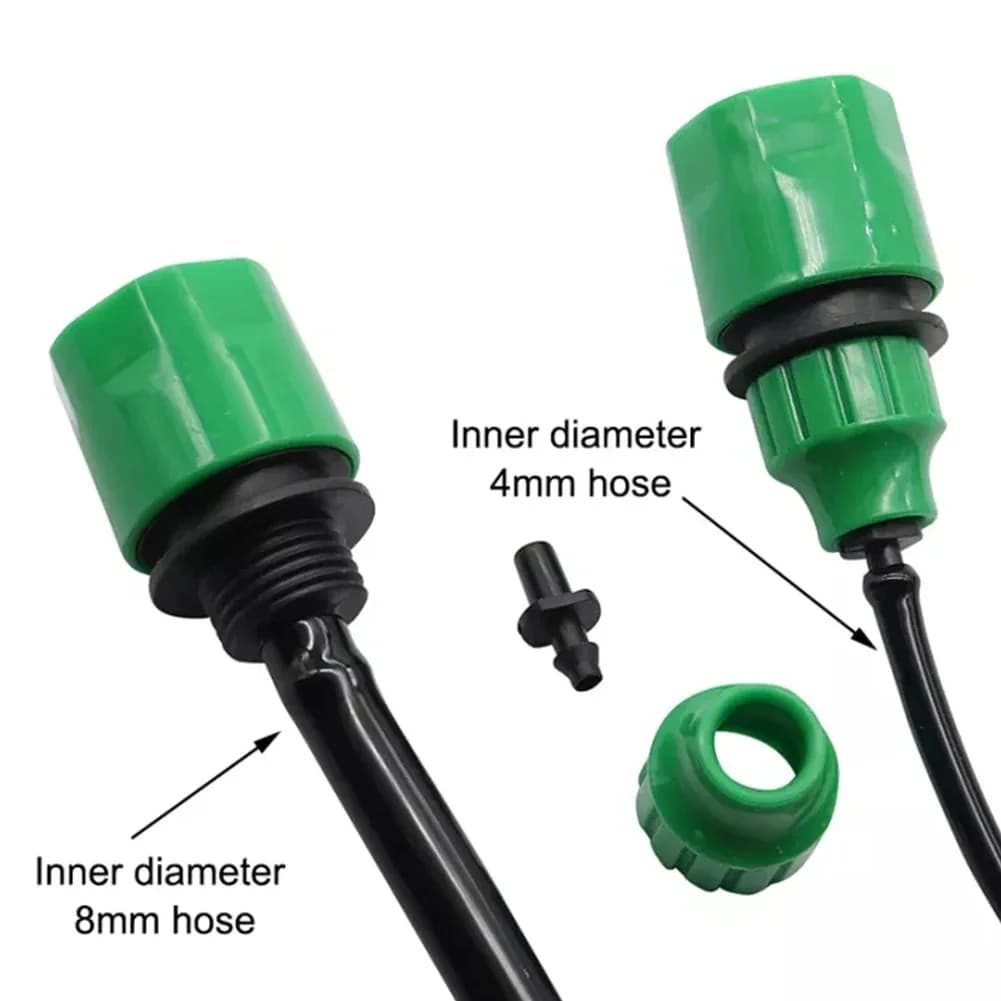 1/5/10/20/50 Pezzi Connettori Rapidi in Plastica 4/7mm-8/11mm per Tubi da Giardino, Adattatori per Irrigazione, Strumenti per Irrigazione a Goccia
