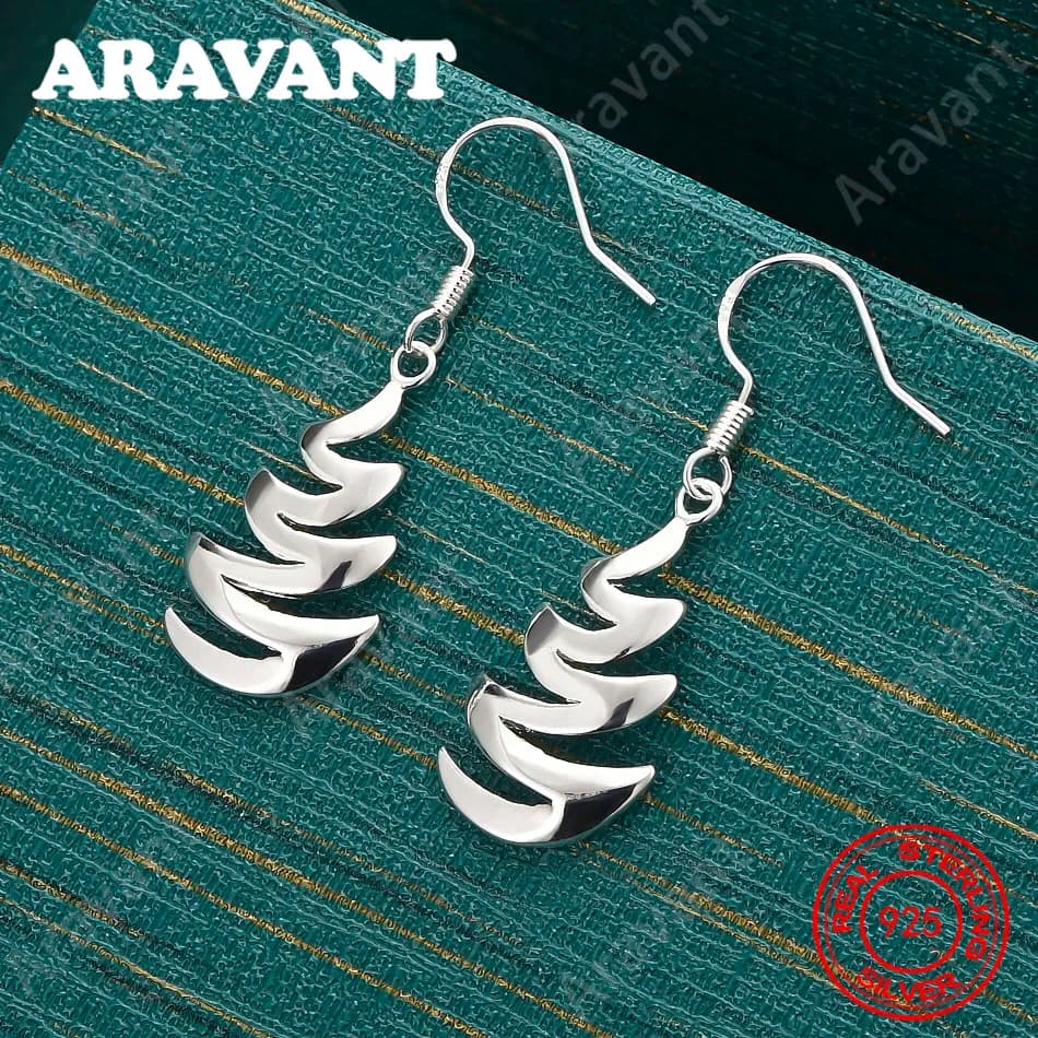 Orecchini a Forma di Barca a Vela in Argento Sterling 925 Lucidato - Regalo Unico per Donne, Versatile per Eventi e Gioielleria