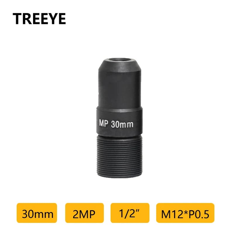 HD 2MP 30mm M12 Pinhole Lens F4.0 1/2" CCTV Lens Action Sports Camera Medical Industrial Inspection Metallurgy Telephoto Lens