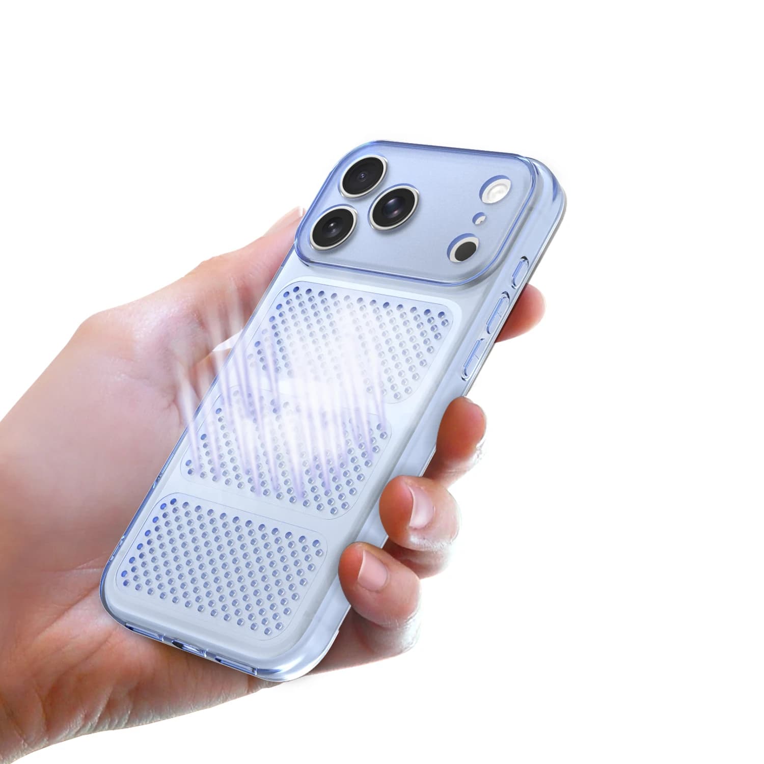 Thin Light Cooling Phone Case For Iphone 11 12 13 14 15 16 17 Pro Max Plus Translucent Soft Shell Heat Dissipation Phone Cover