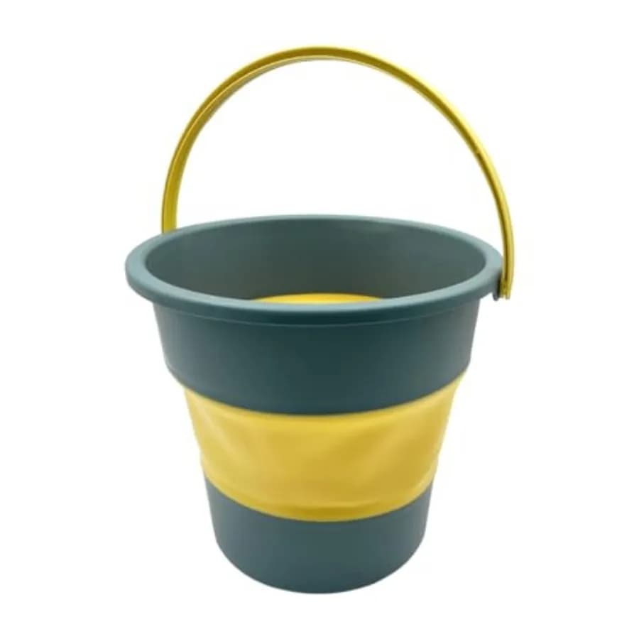 Collapsible Car Trash Can, 10L/2.6 Gallon Leakproof Plastic Auto Cleaning Bucket, Portable Vehicle Interior Garbage Organizer A