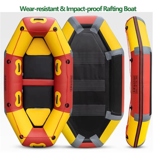 Nuovo gommone resistente all'usura con spessore 0,9 mm per attrazioni turistiche Anti-collisione Alla deriva Kayak Strumenti per sport acquatici