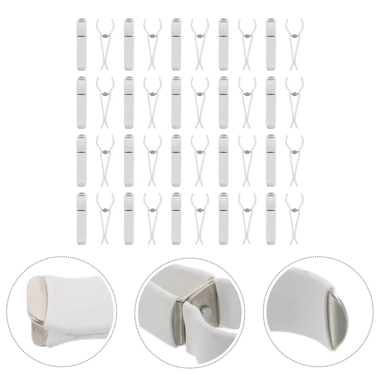 50 Pieces Clips for Auto Winding Bags, Compact and Reusable, Air Output Clamps Conditioned with Safe Drawing for Auto Deodorant Accessories