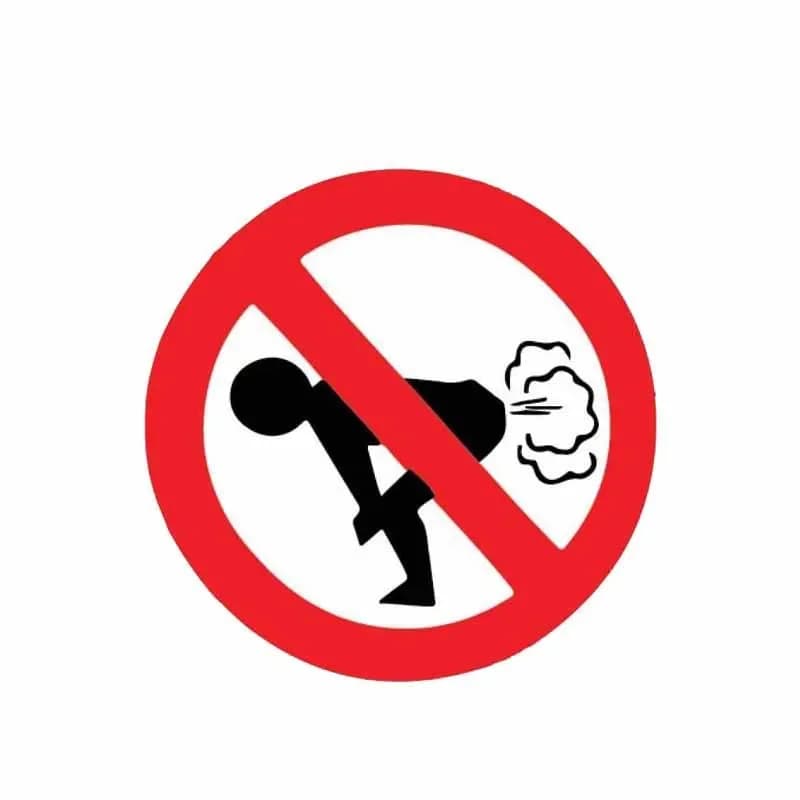 New Design Warning No fart car stickers Scratch decorative sun protection waterproof car stickers funny PVC decals, 13CM