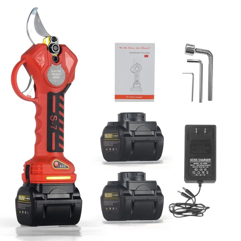 Electric Scissors for Powering, Cutting Diameter 32mm (1.3"), Wireless Electric Shears for Gardening and Tree Coppers