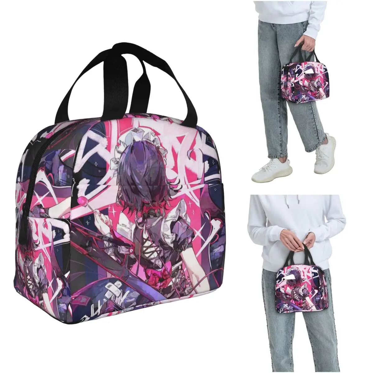 Ellen Joe Zenless Zone Zero Insulated Lunch Bag for Kids School Cooler Thermal Food Box Tote Portable Lunch Boxes Container