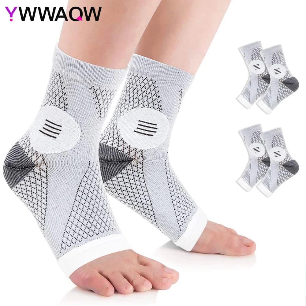 1 paio di calzini funzionali per neuropatia, neurocalzini, calzini per fascite plantare per donna uomo supporto per caviglia a compressione