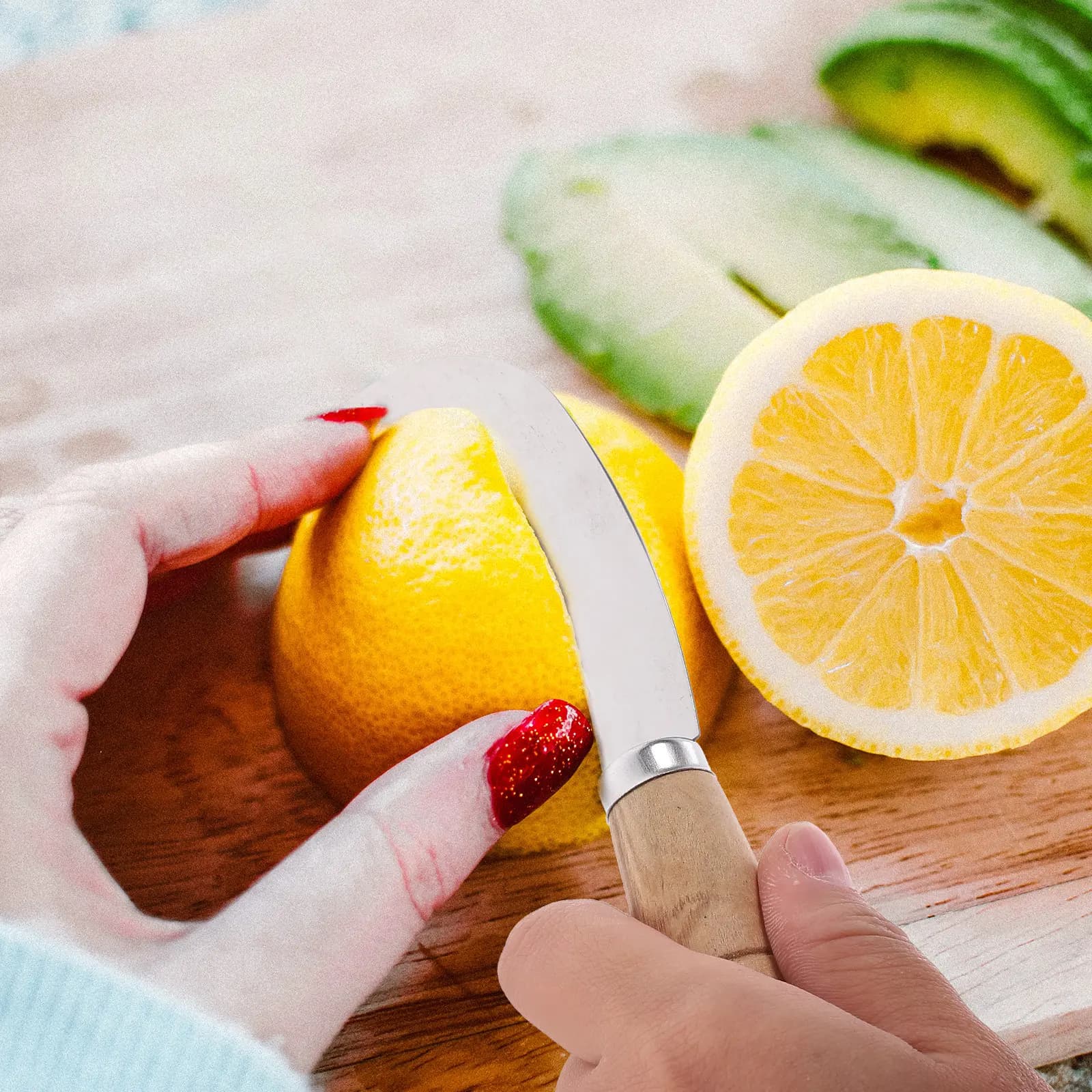Fruit and Peel knife in stainless steel, Cooking tool for potatoes, Carrots, Cecumbers, Pears, Peaches, Rust Blade