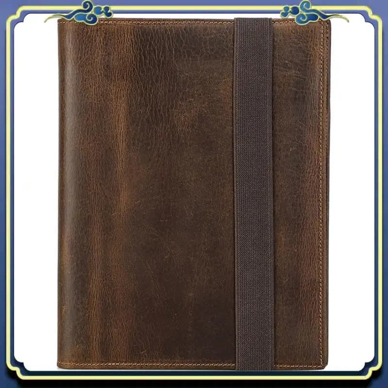 A86P-Notebook Combinazione Custodia protettiva Cartella File Copertina del libro Cancelleria aziendale Contratto Scatola di archiviazione documenti, A5 Easy Inst