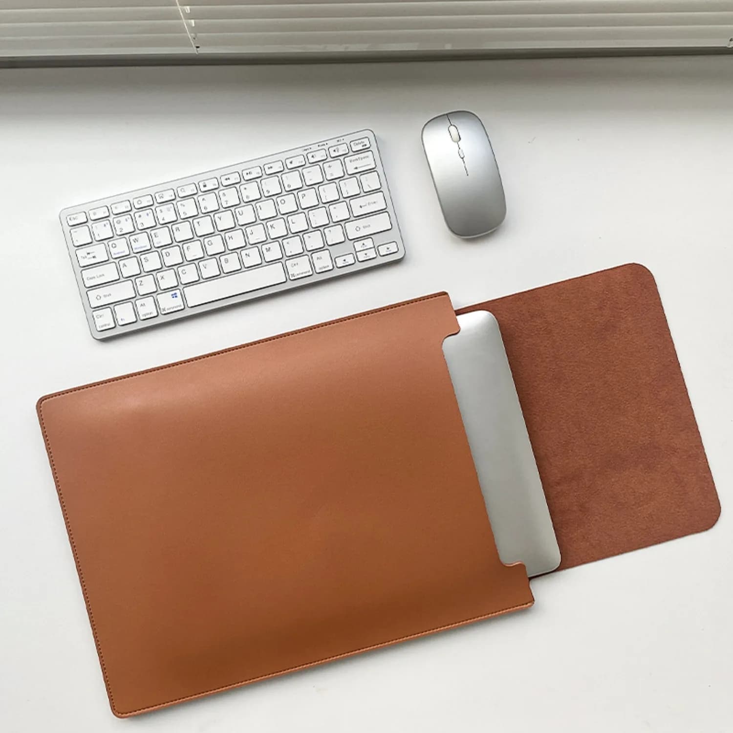 Borsa portaoggetti per laptop con sensazione di fascia alta, adatta a varie dimensioni di custodie protettive per computer, borsa portaoggetti in stile semplice