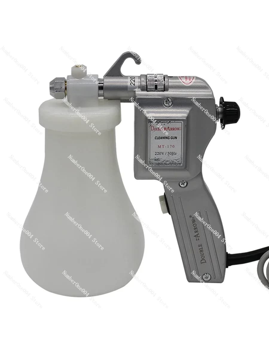 Pistola a spruzzo decontaminante a doppia punta per macchie d'olio, pulizia tessuti, scarpe e abbigliamento ad alta pressione per fabbriche