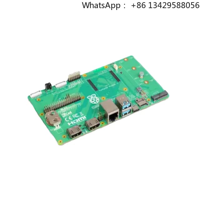 Scheda IO Raspberry Pi Compute Module 5 con Ethernet Gigabit RJ45 e supporto PoE+ HAT+