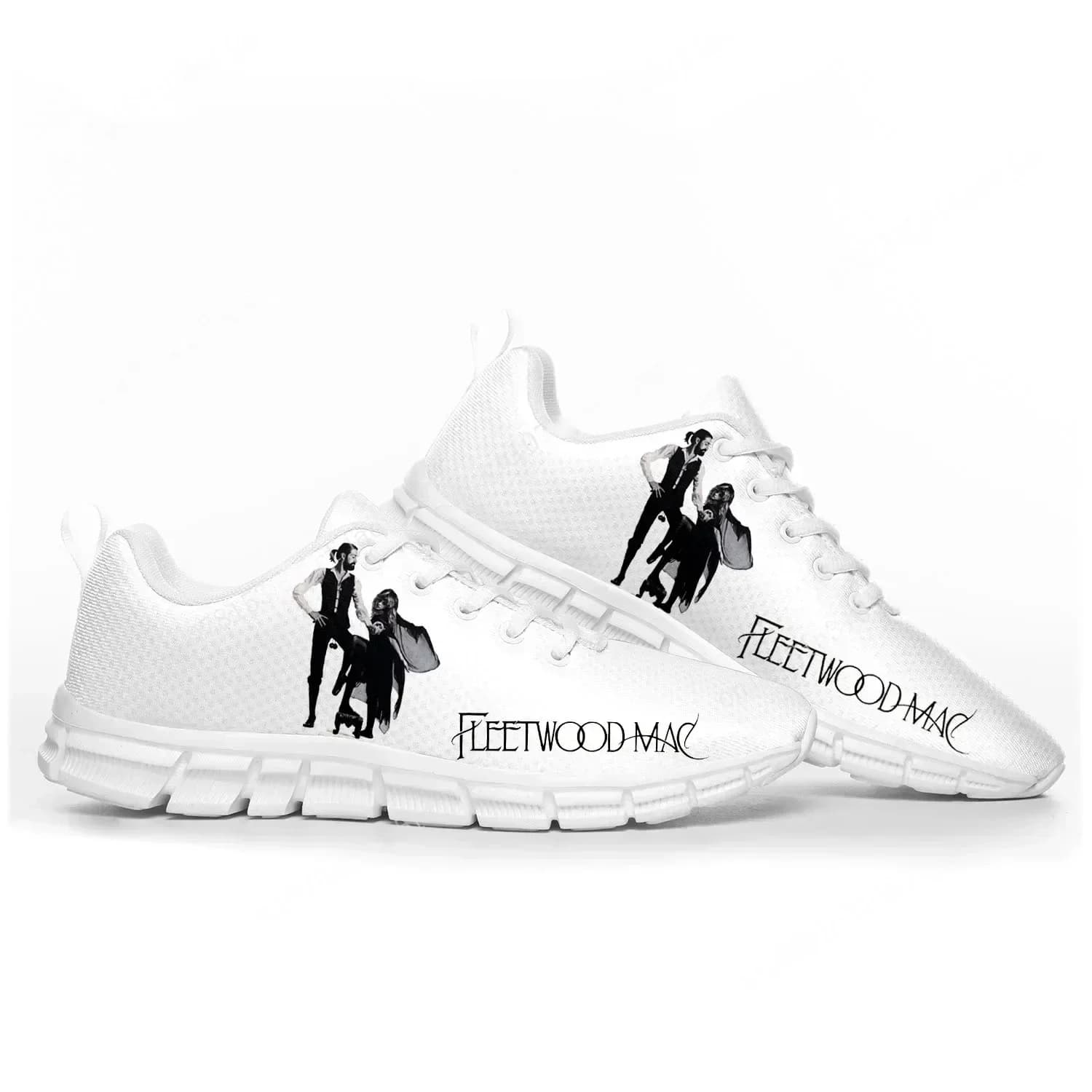 Scarpe sportive Fleetwood Mac Pop Rock Band, sneakers da uomo e da donna, scarpe personalizzate per coppie, bianche