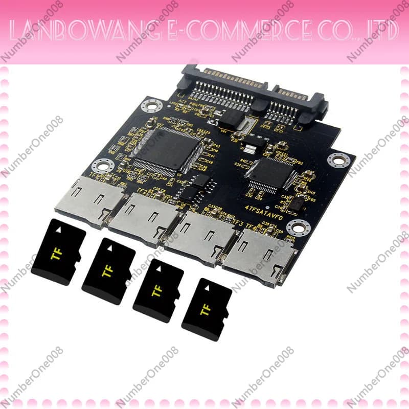 DIY Micro SD to SATA Adapter, 2.5 Inch TF Card to SSD Converter Board for Homemade Solid State Drive