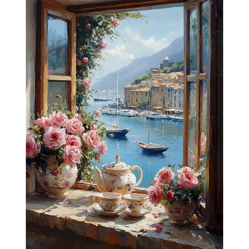 GATYZTORY 40x50 cm Per Numero Fiori Kit Dipinto A Mano Cornice FAI DA TE Disegno Immagine Per Numero Per Adulti Su Tela Decorazioni Per La Casa
