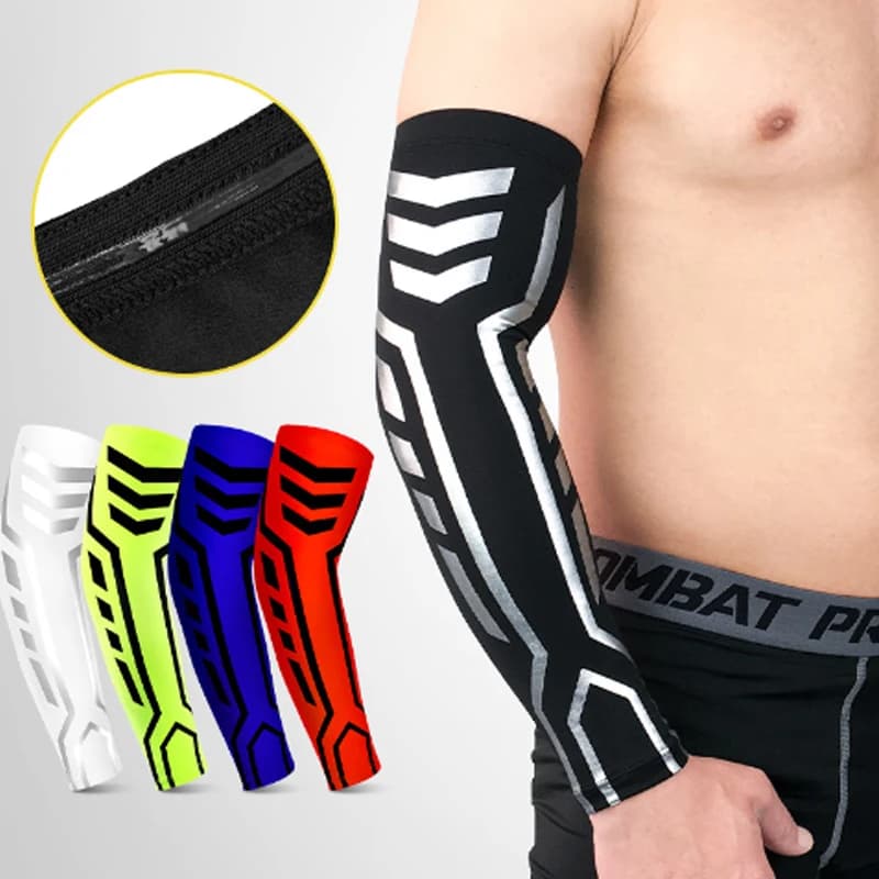 1 pcs Sports Compression Arm Sleeves: Athletic and shooting sleeves for young people, men and women - Football, basketball and baseball