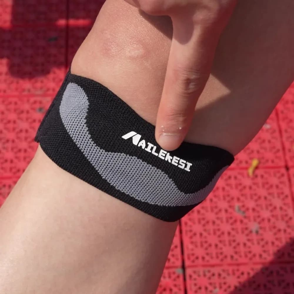 Fascia Protettiva per Tendine Rotulee, Cinturino Regolabile Rinforzato per Protezione della Rotula, Comodo Supporto Elastico per Ginocchio Sportivo
