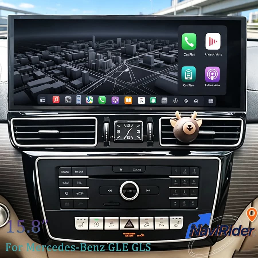 15.8" Android Auto For Mercedes Benz GLE GLS 2016‑2019 Wireless Carplay GPS Navigation Stereo Car Radio Multimedia Video Player