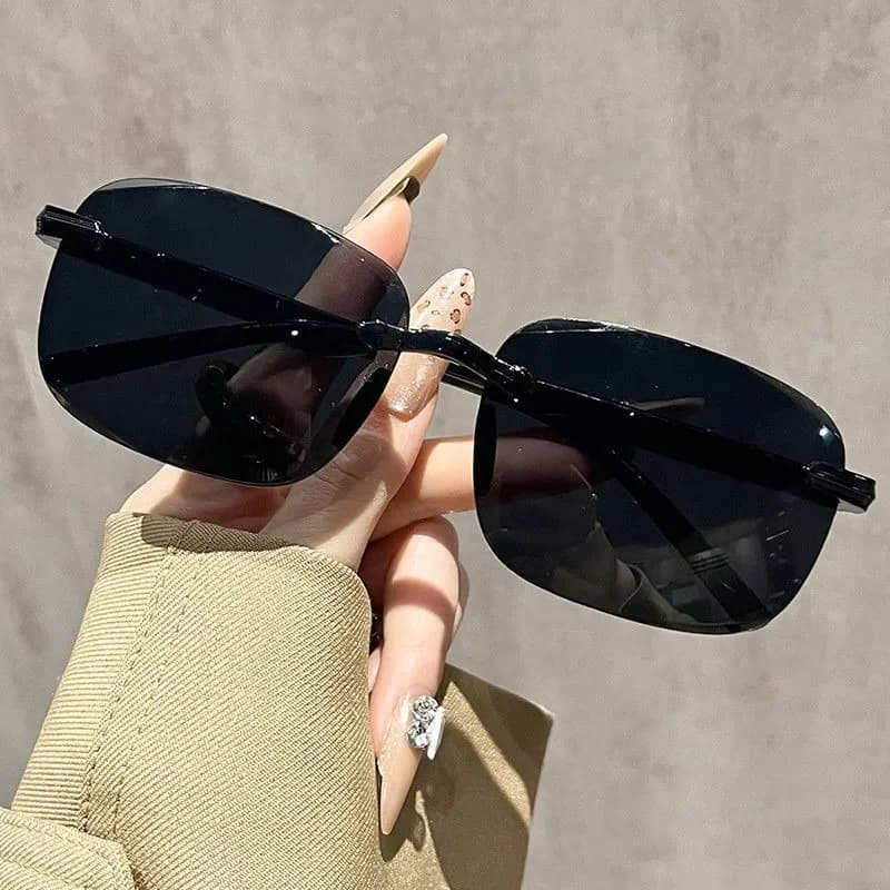 Nuovi occhiali da sole senza montatura, occhiali da sole alla moda, occhiali anti-UV per conducenti uomini e donne PPP