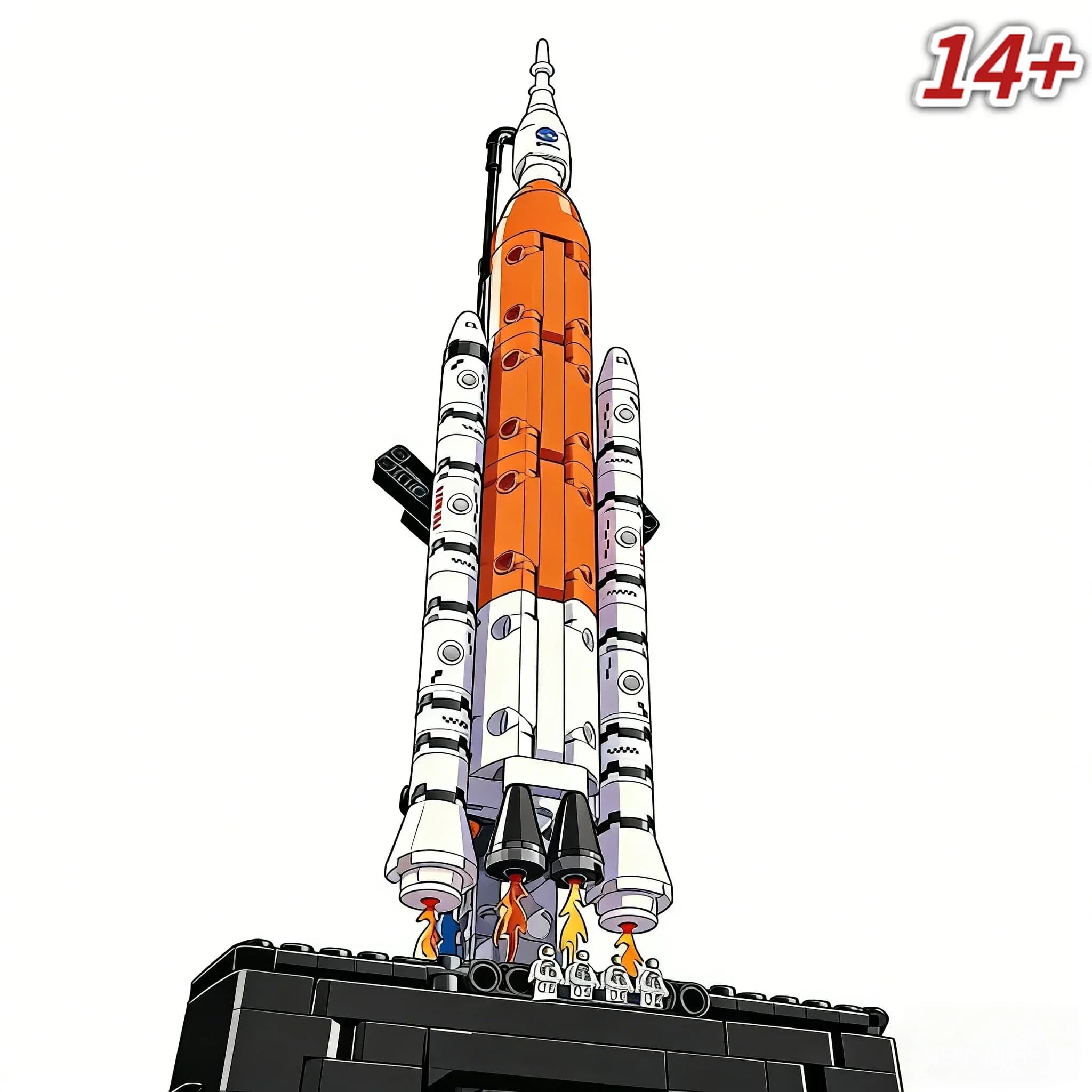 New Rocket 42221 Construction Set, Astronave Model, Educational Toy, Premium Birthday Gift for Desk Decoration and Collection