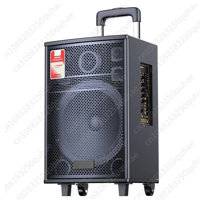 Altoparlante Bluetooth wireless ad alto volume per square dance, stereo multifunzionale ad alta potenza con asta di supporto per karaoke domestico e uso esterno