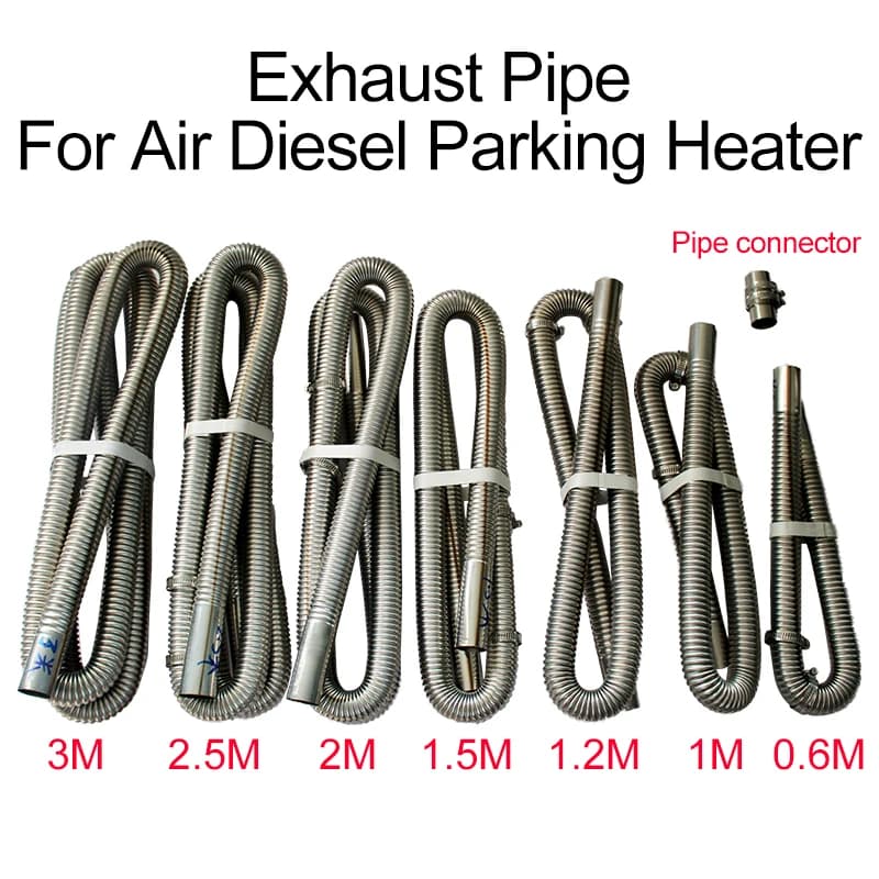 60 centimetri 100 centimetri 120 centimetri 150 centimetri 200 centimetri 250 centimetri 300 centimetri Aria Diesel Riscaldatore di Parcheggio Tubo Di Scarico In Acciaio Inox Tubo di Sfiato Gas tubo auto camion VAN