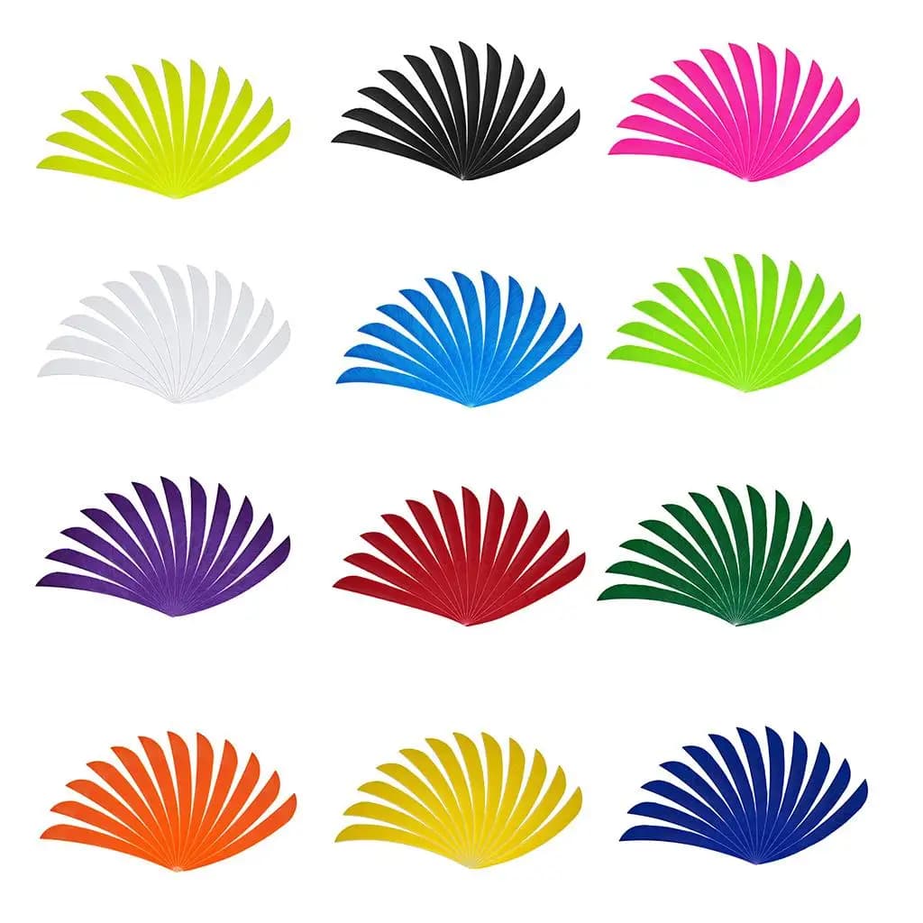 12 pezzi di piume di freccia per tiro con l'arco Piume di arco da 4 pollici, 15 x 10 x 0,5 cm