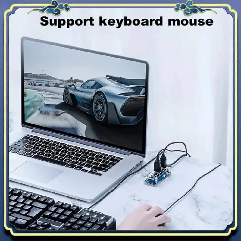 Portatile 4XUSB3.0 Splitter HUB Laptop Desktop Computer Hub Multi-Porta USB Docking Station Adattatore Splitter Durevole, rettangolare