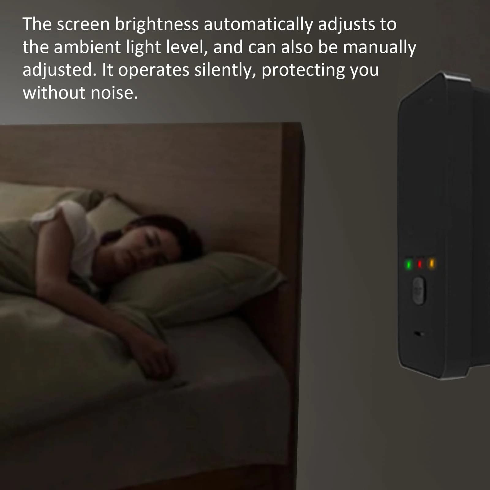 Natural Gas Detector Alarm Fast Response Rv Methane Gas Detector with Temperature Humidity Display for Home RV Camping Apartment