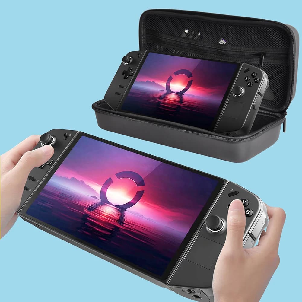 Hard Carrying Case Shockproof Portable Storage Bag Anti-Drop Protective Case with Mesh Pocket for Lenovo Legion Go Game Console