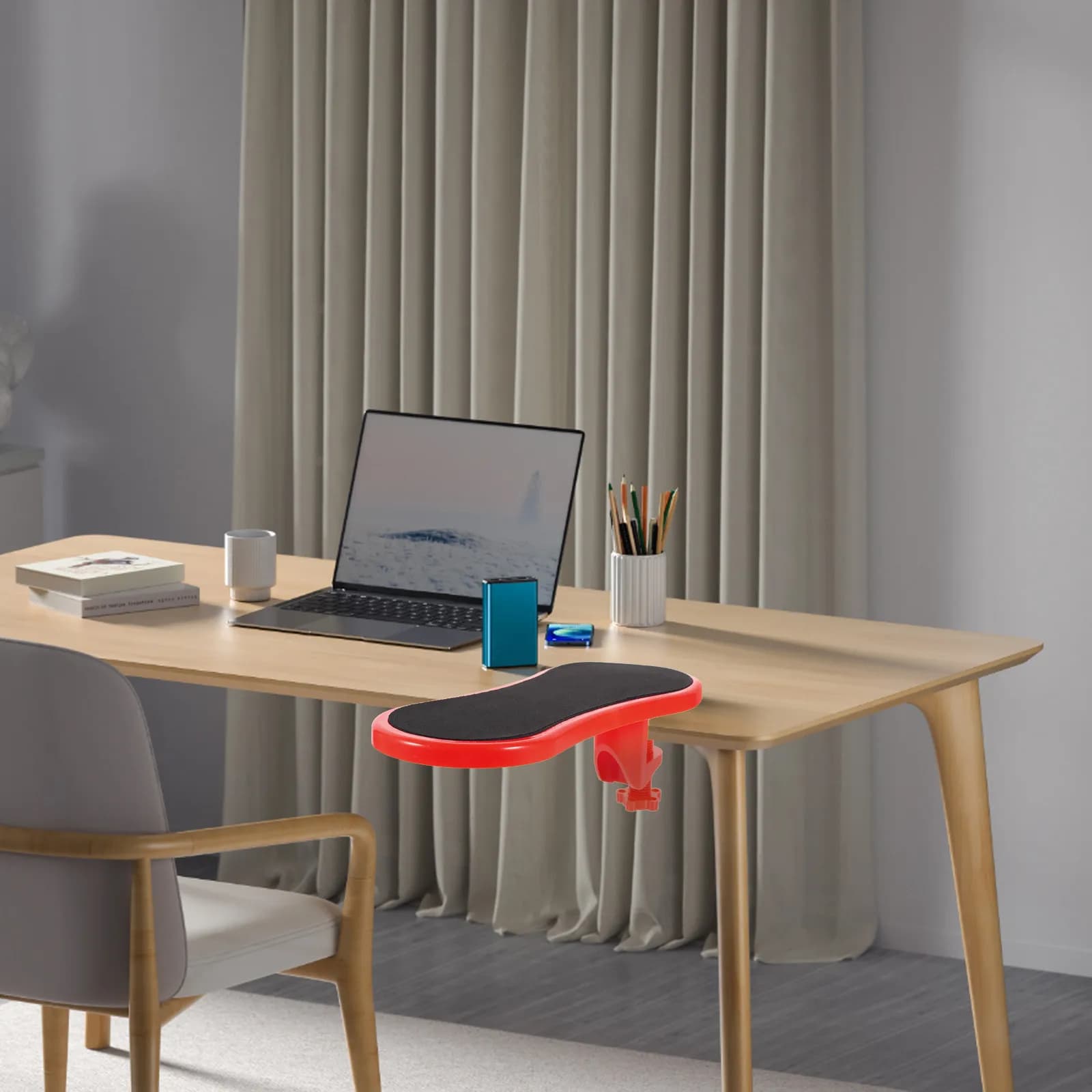 Supporto Ergonomico Premium per Braccia, Gomiti e Polsi, Design Ergonomico per Ufficio e Gaming, Comfort Duraturo per Tastiera e Mouse
