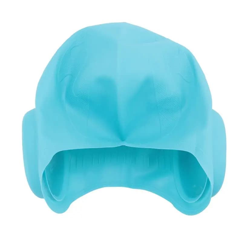 Unisex swim cap for children, silicone swim cap with 3D ear protection, waterproof and durable swim cap for children, boys and girls